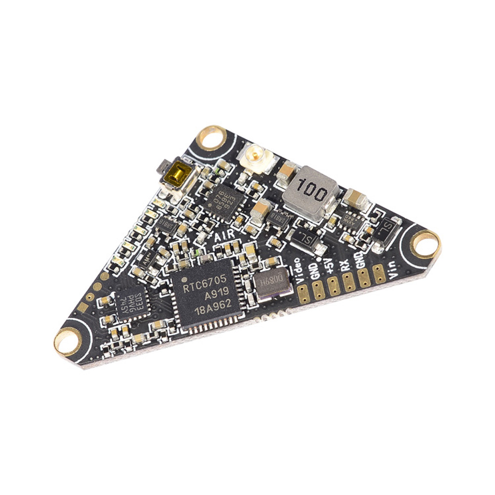 

PandaRC VT5804_AIR 5.8GHz 40CH 0/25/50/100/200/400mW FPV Transmitter Triangle VTX Support OSD For RC Racer Drone