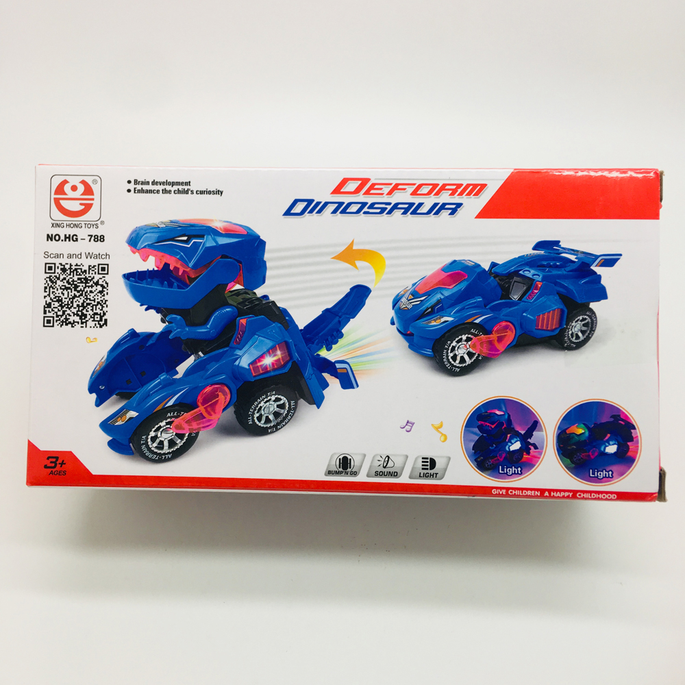 HG-788 Electric Deformation Dinosaur Chariot Deformed Dinosaur Racing Car Children's Puzzle Toys with Light Sound 23