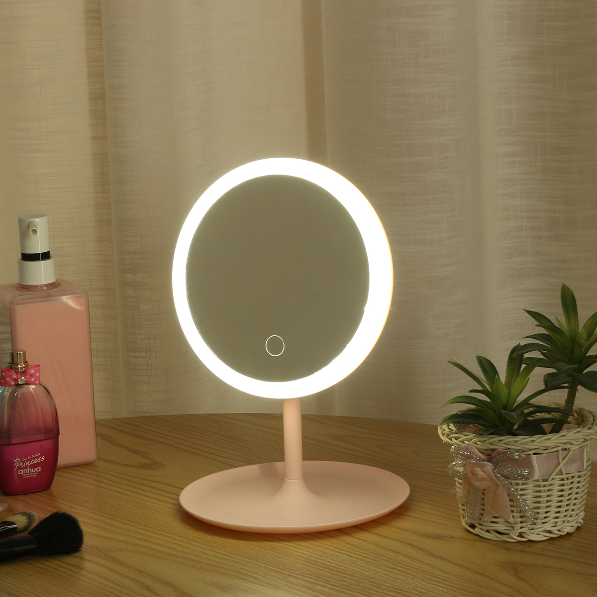 

2 in 1 LED Makeup Mirror Light Lamp Rechargeable Brightness Adjustable HD Makeup Daylight Cosmetics Mirror