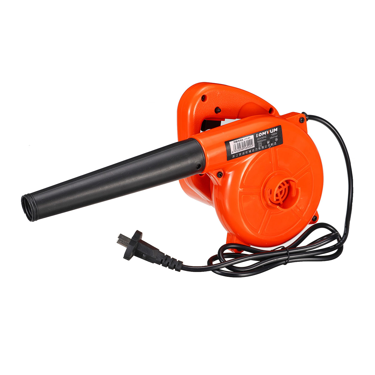 

1000W 220V Handheld Air Blower Vacuum 3.6m³/min Car Garden Dust Leaf Cleaner Sweeper Vacuums