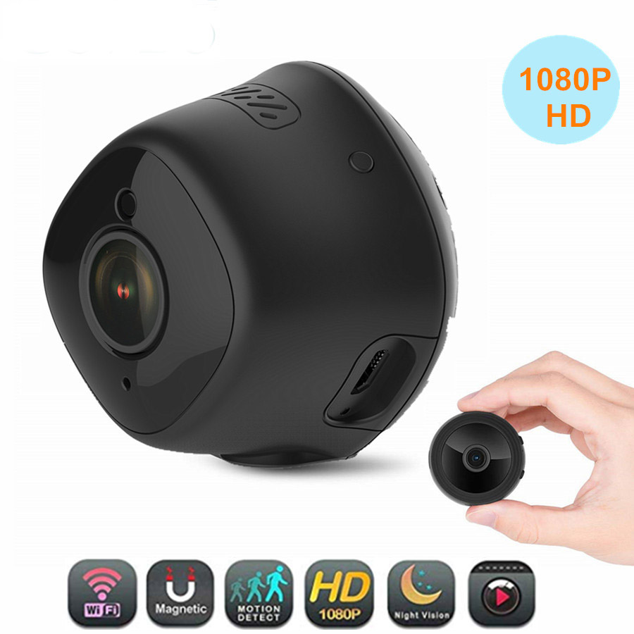 

Micro Mini Wifi IP камера 1080P HD 2-мегапиксельная беспроводная домашняя сетевая видеокамера для обеспечения безопасности няни Baby Монитор Детектор д