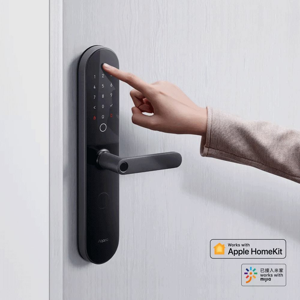 

Aqara N100 Smart Door Lock Fingerprint bluetooth Password NFC Unlock Works with APP and Apple HomeKit Smart Linkage with