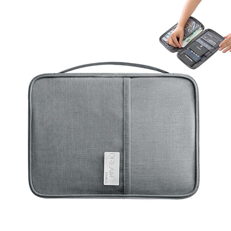 

Large Capacity Oxford Cloth Waterproof Dustproof Portable Travel Bag Outdoor Multifunctional Card Bag Passport Bag Wallet