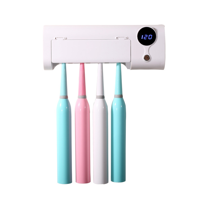 

USB UV Toothbrush Sterilizer Wall Mounted Toothpaste Holder