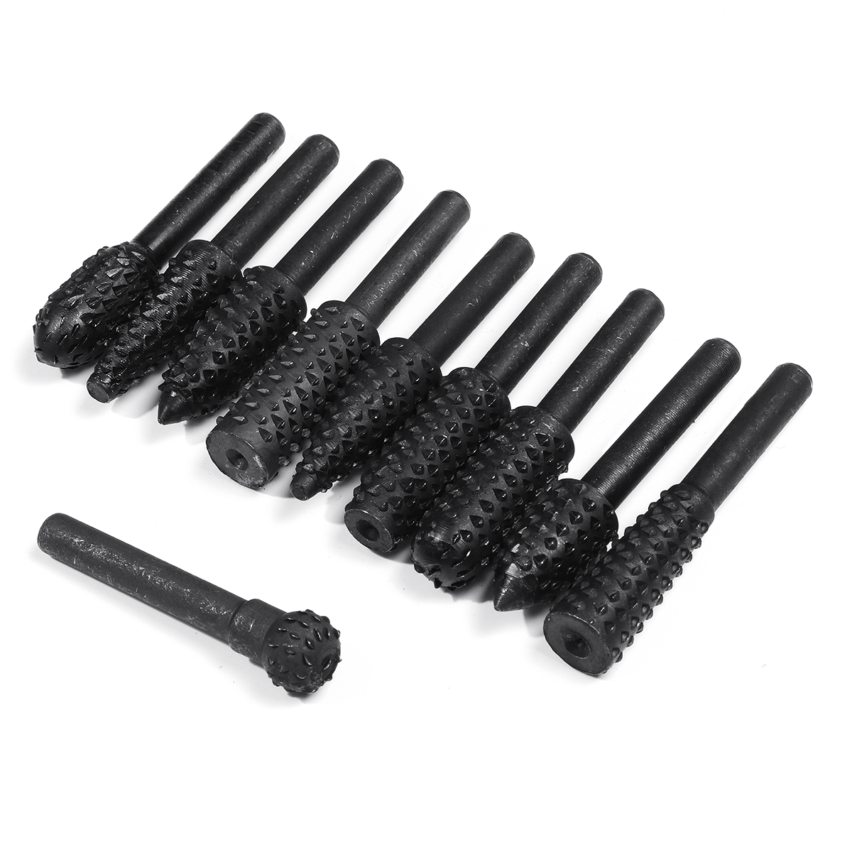 

10Pcs Wood Carving Rotary File Rasp Power Drill Bits Tool Micro Cutter Rotary Burr Tools