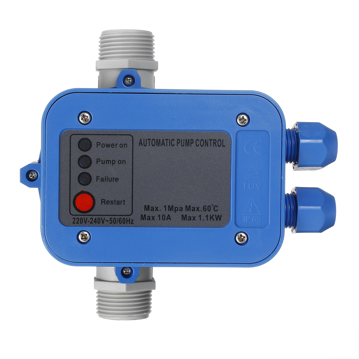 

10A 1.1KW 1Mpa 10Bar Water Valve Automatic Pump Controller Switch Accessories 220V-240V