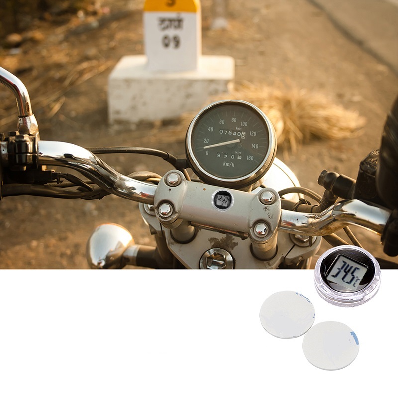 

5 шт мини-цифровой Термометр по Цельсию Водонепроницаемы Наклейка на мотоцикл Digital Термометр - черный