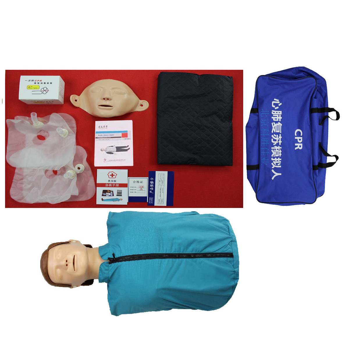 CPR Adult Manikin AED First Aid Training Dummy Training Medical Model Respiration Human 14