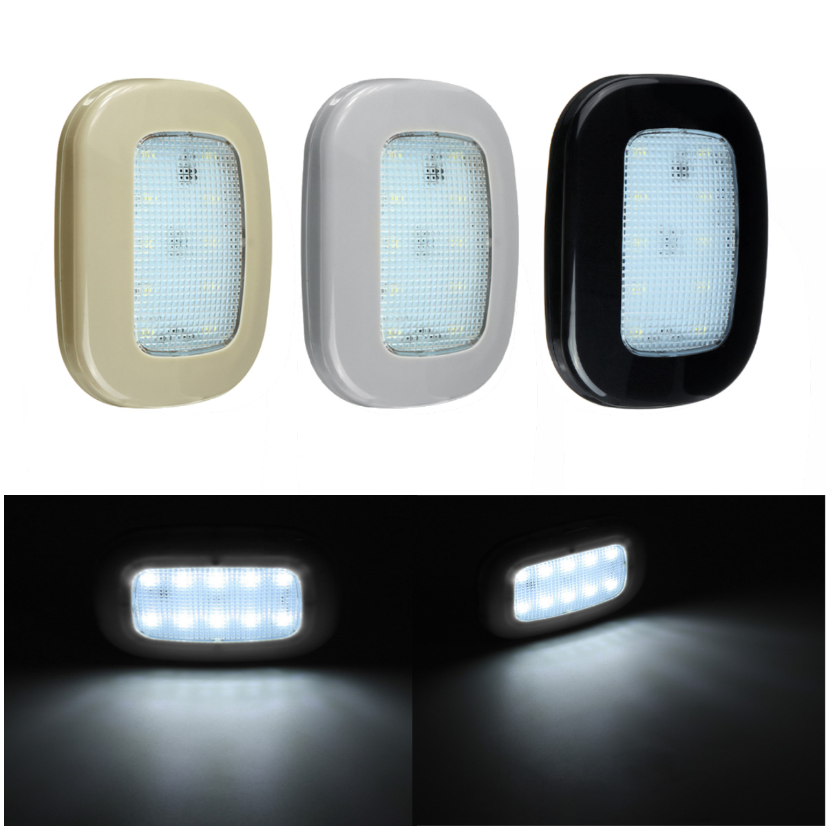 

LED Car Interior Trunk Lamp USB Rechargeable Roof Magnet Reading Light White
