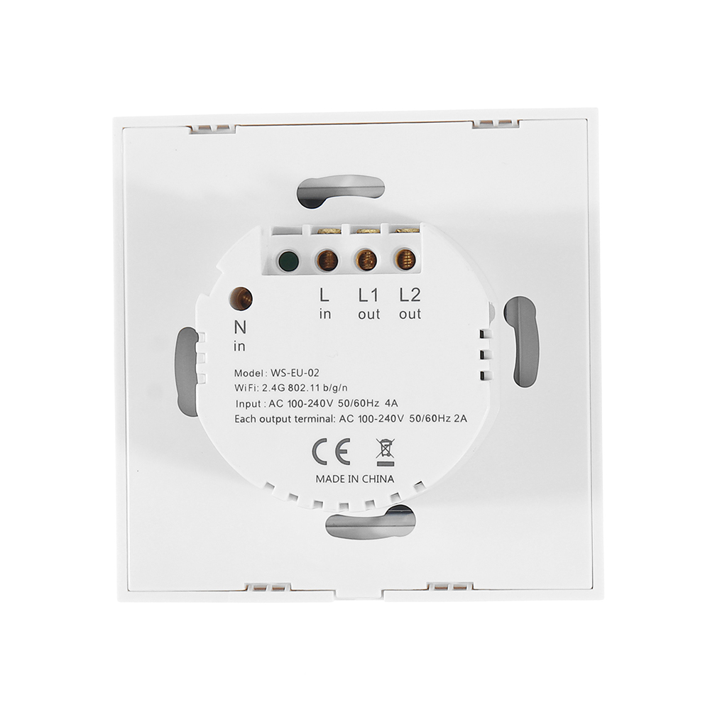 Find EWelink AC90 250V 2A/400W EU Standard 1/2/3 Gang WIFI Touch Wall Switch for Sale on Gipsybee.com with cryptocurrencies