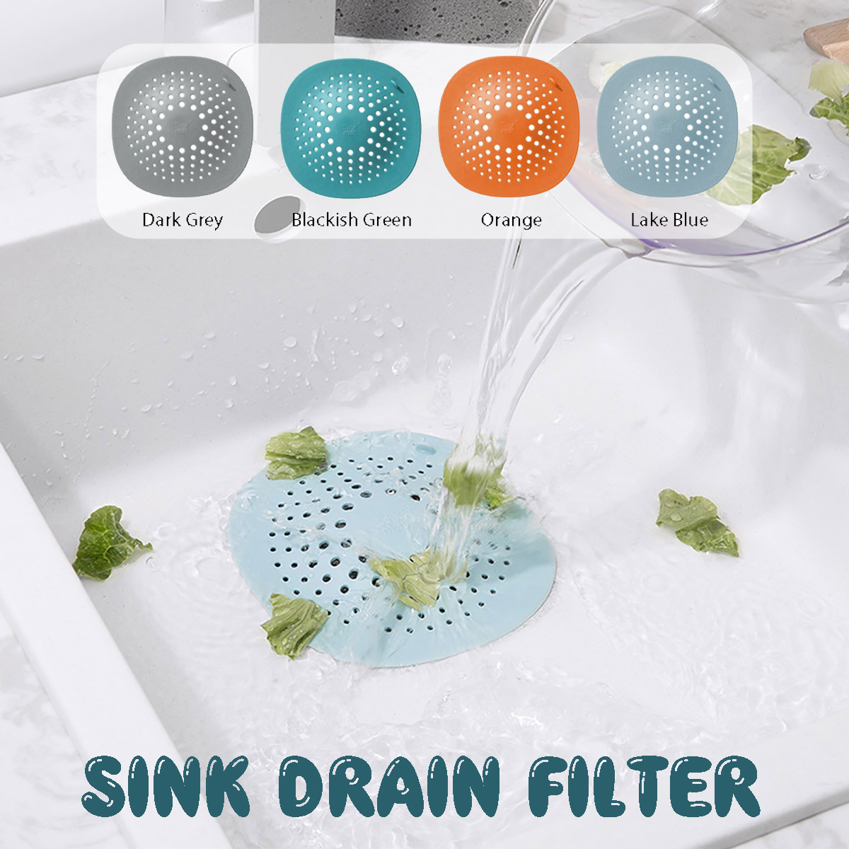 

Floor Drain Cover Filter Bathroom Anti-Blocking Suction-Type Hair Stopper Sewer