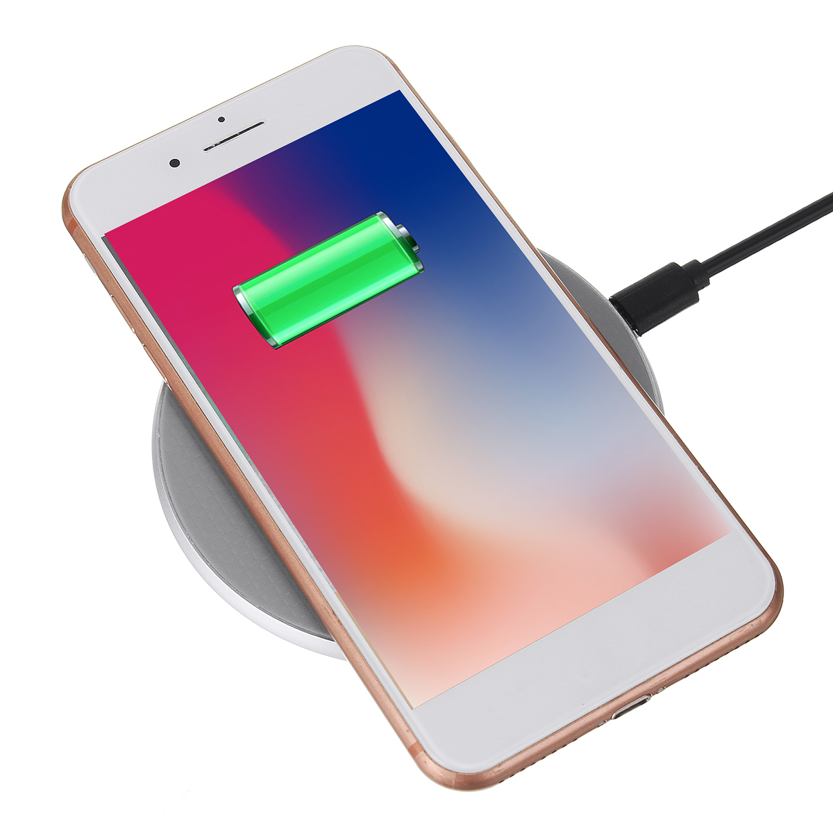 

Bakeey 10W 7.5W Fast Ultra-thin Aluminum Alloy QI Wireless Charger for Mobile Phone