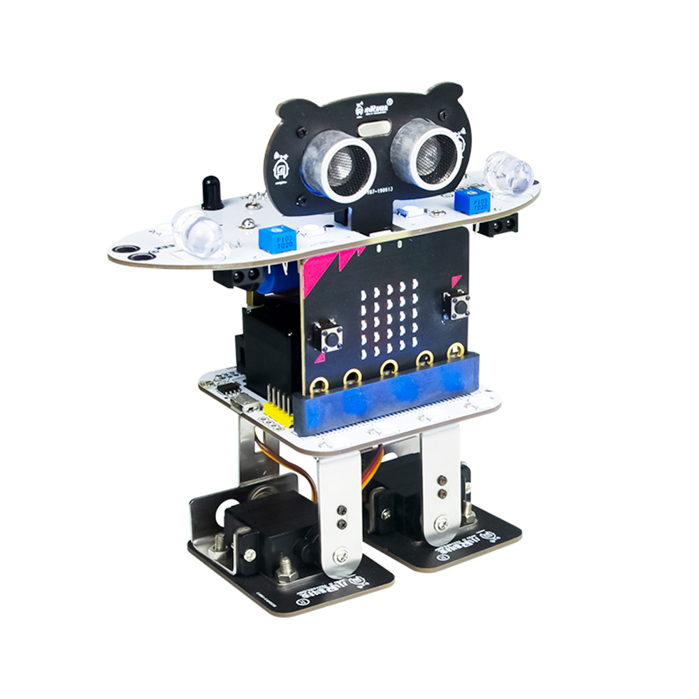 

XIAO R Micro:bit Program Obstacle Avoidance Voice Touch Shaking Control Dancing Smart RC Robot