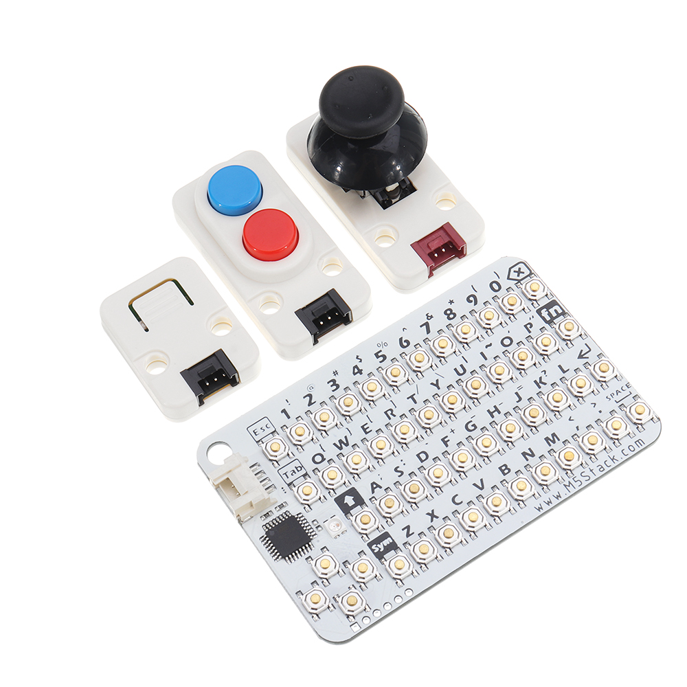 

M5Stack® HMI Unit Kit Including 4 Sensor Joystick /Dual-Button/ Button Cap/ CardKB Mini Keyboard for IoT Development Board GROVE Port