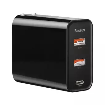 

BASEUS 60 Вт 2 USB Порт PD Адаптер Питания Быстрая Зарядка Настенное Зарядное Устройство для Телефона Ноутбука Tablet CN