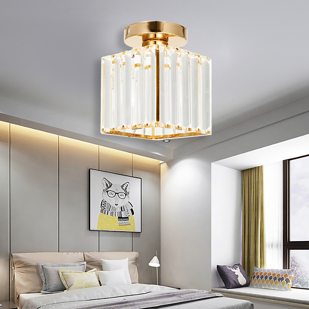 

E27 Modern Pendant Light Ceiling Lamp Hallway Bedroom Home Bar Fixture Decor