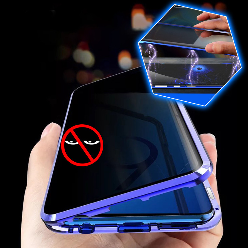 

Bakeey Anti-Peeping Магнитная Адсорбция Металл Двусторонняя Закаленное стекло Защитное Чехол Для Xiaomi Mi Note 10 / Xia