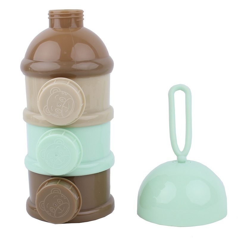 

Portable 3 Tiers Baby Kids Milk Powder Storage Box Safe Food Formula Dispenser