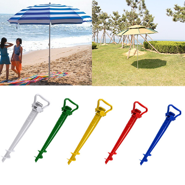 1X Garden Beach Umbrella Holder Parasol  Spike  Umbrella Stand .FO 