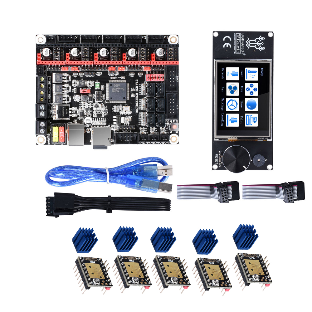 

BIGTREETECH 5 шт. TMC2280 V3.0 DIY варианты драйверов + SKR V1.3 32-битная плата контроллера + сенсорный экран TFT24 Наб