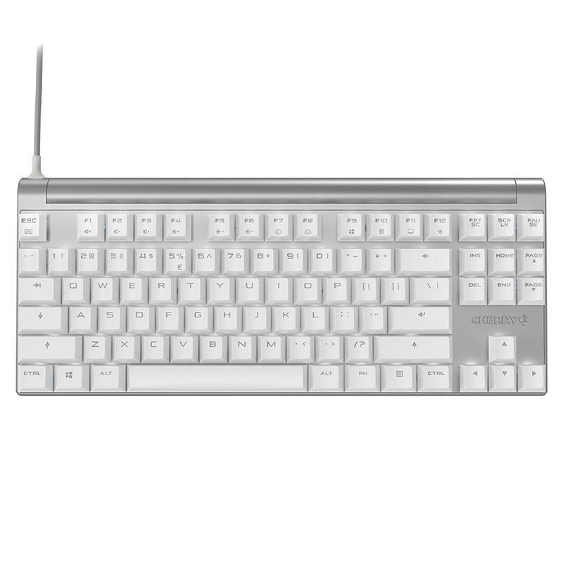 

CHERRY MX8.0 NKRO 87 Keys USB 2.0 Wired White Backlit Cherry MX Switch Mechanical Keyboard