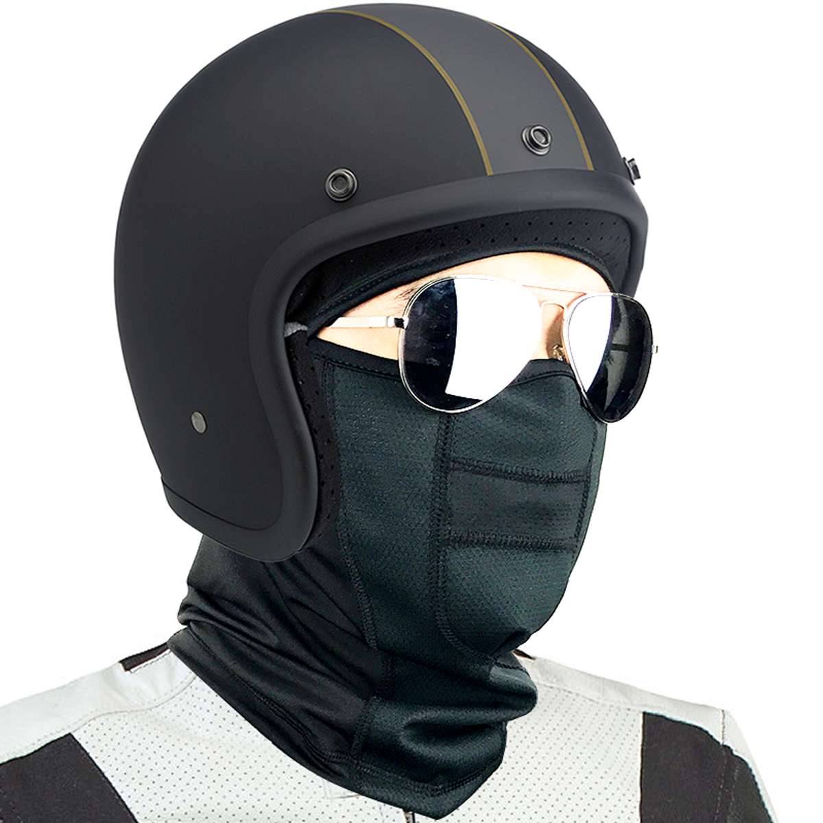 

Winter Balaclava Under Helmet Ski Full Face Mask Neck Motorcycle Bike Warmer Windproof Black