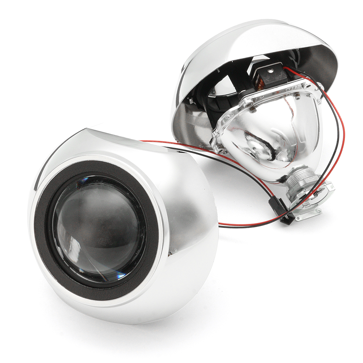 

2Pcs 2.5 Inch Car Bi-xenon HID Headlights Projector Lens Retrofit H1 for LHD