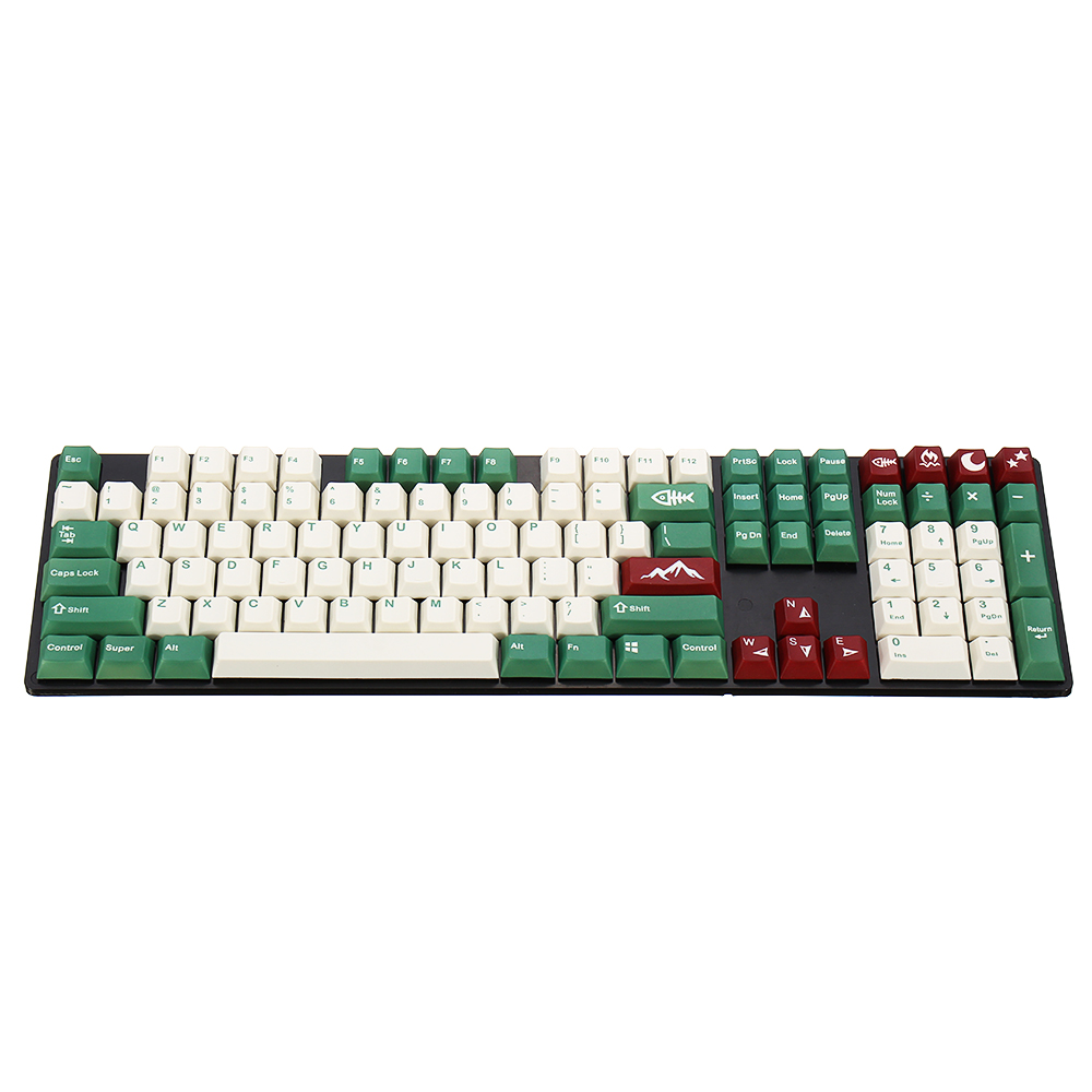 

Camping Thermal Sublimation 5-surfaces Cherry Profile PBT Keycap for Mechanical Keyboard