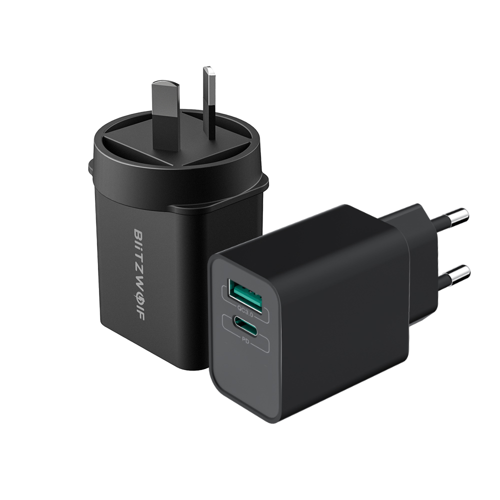 

BlitzWolf® BW-S14 18W Type-C PD3.0 QC3.0 Wall USB Charger EU AU for iPhone 11 Pro XR Huawei P30 for Samsung Xiaomi