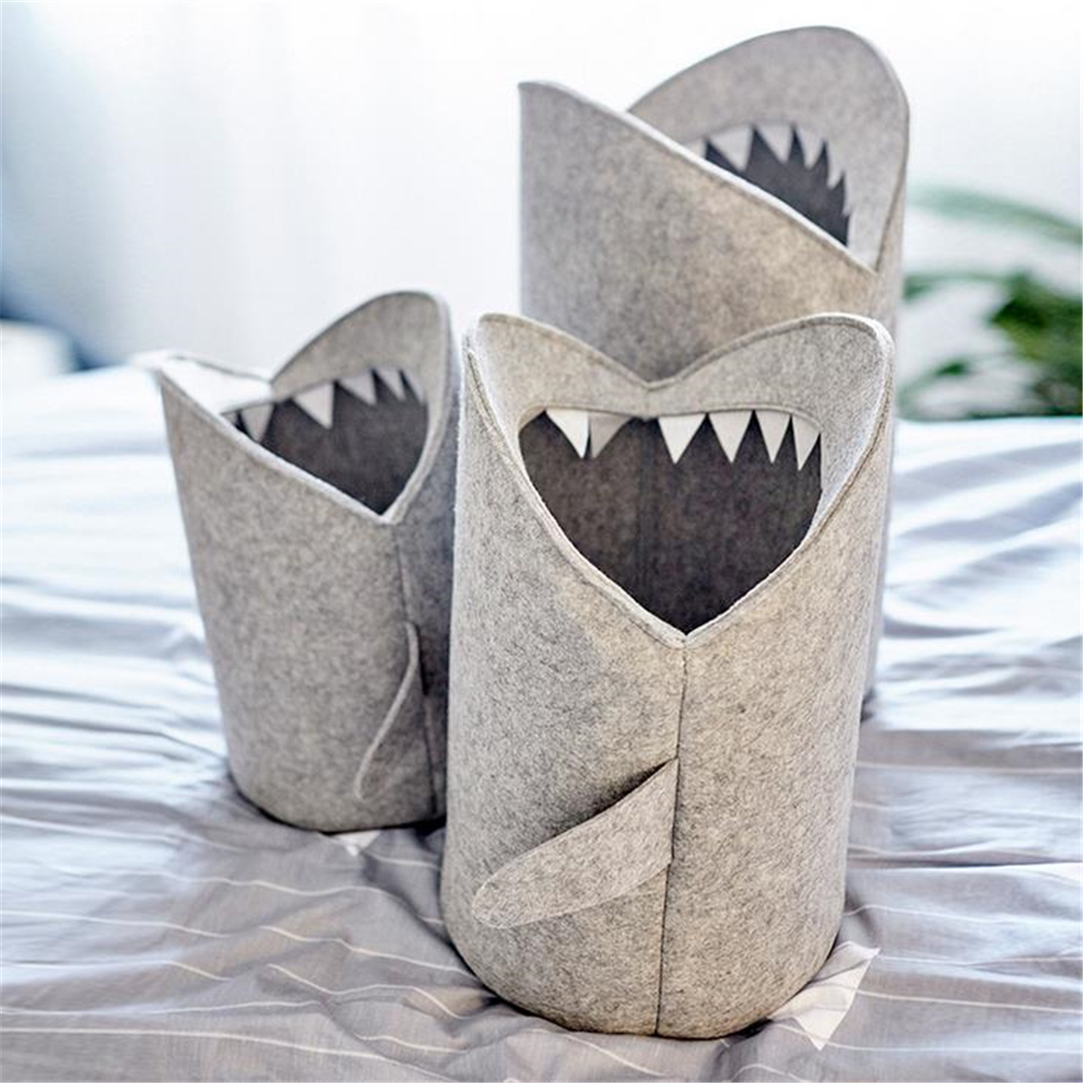 

Детский мультфильм складной войлок акула корзина для хранения игрушек хранения корзин хранения Коробка бин