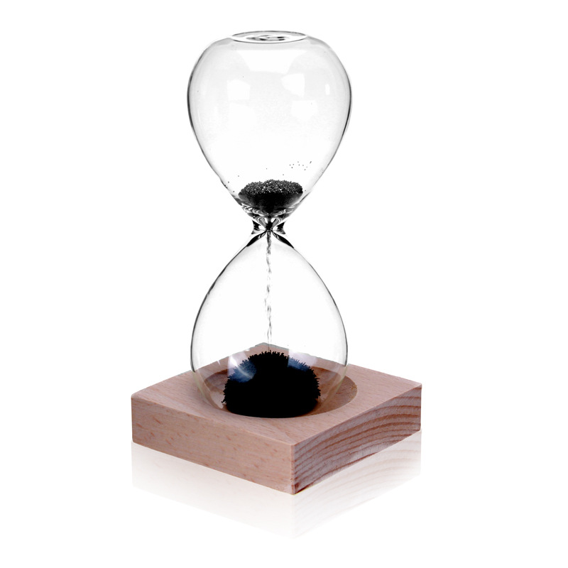 

MEILIDA 1Pc Magnetic Hourglass Sand Timer Clock Magnet Magnetic Crafts Desktop Decoration Gifts for Club Hotel Home Office
