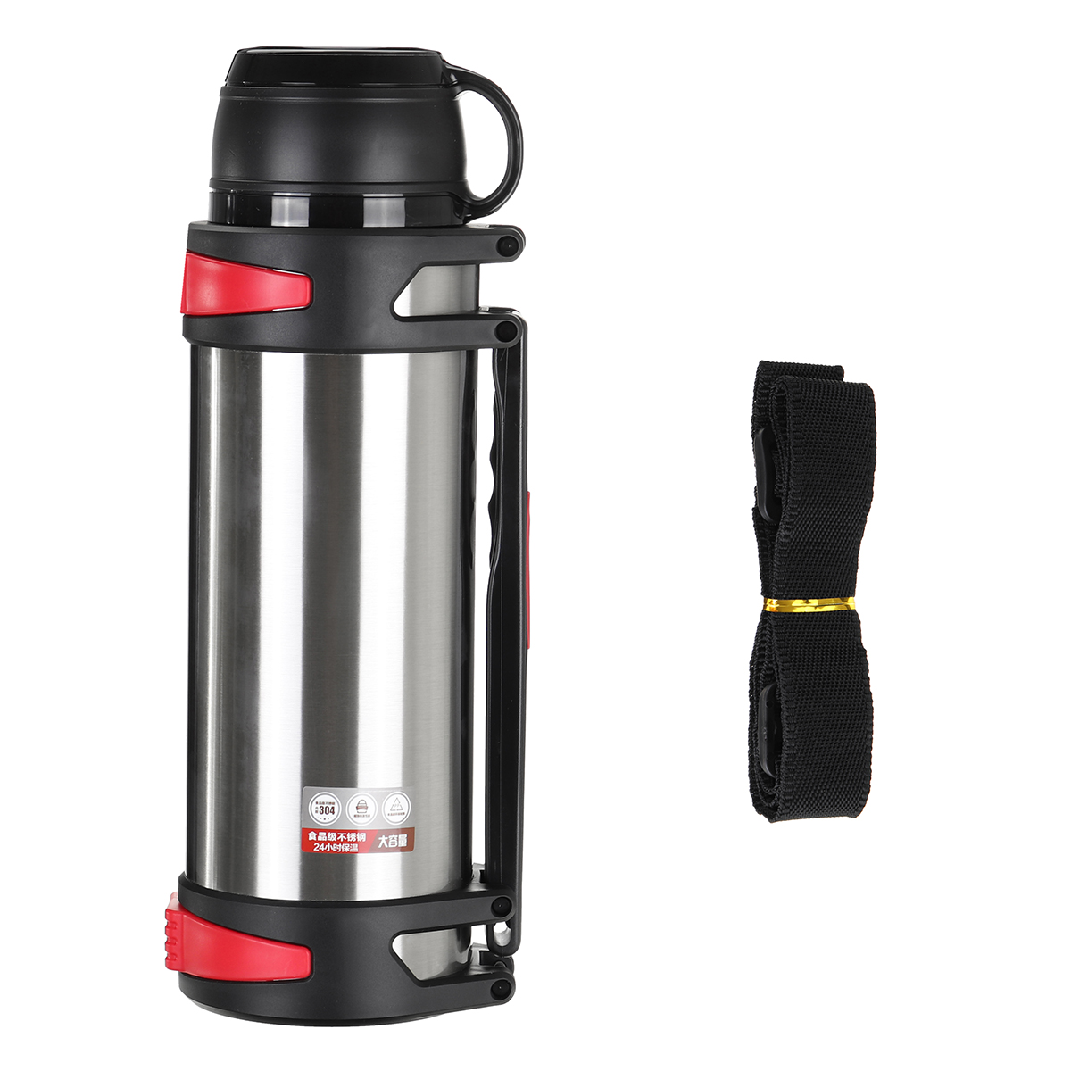 

3000ml Vacuum Cup Stainless Steel Insulated Water Bottle Large Capacity Camping Hunting Water Pot
