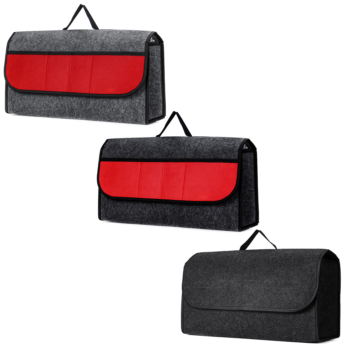 

Organizer Collapsible Foldable Tool Storage Bag Compartments For Car Van Truck Trunk