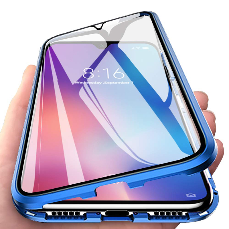 

Bakeey 360º Front+Back Double-sided Full Body 9H Tempered Glass Metal Magnetic Adsorption Flip Protective Case For Xiaomi Mi A3 / Xiaomi Mi CC9E