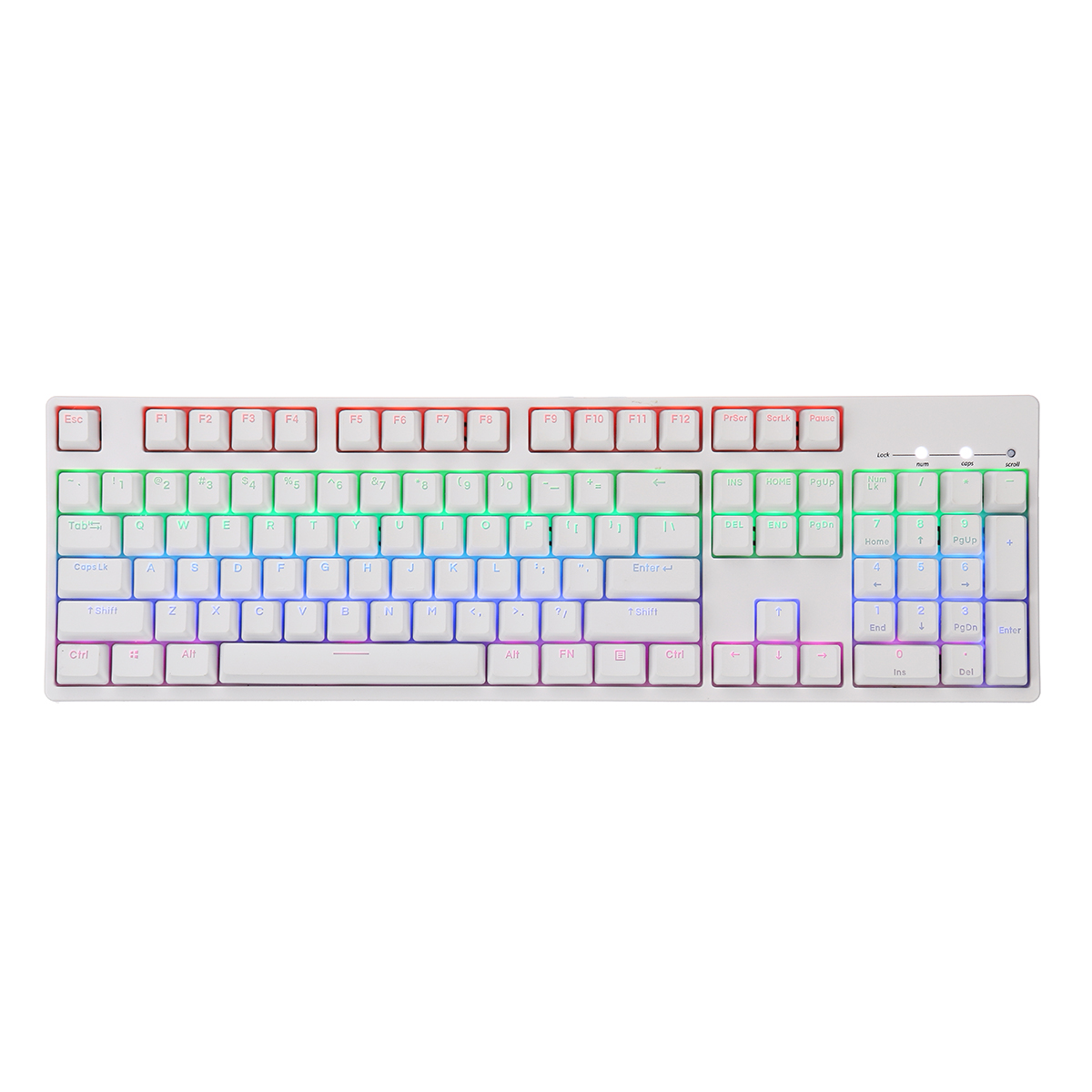

104 Key NKRO USB Wired RGB Backlit Gateron Switch PBT Double Shot Keycaps Mechanical Gaming Keyboard for E-sport office PC Laptop