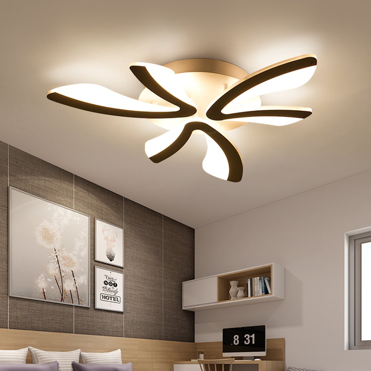 

Современный Акриловый LED Потолочный Светильник Кулон Лампа Кухня Спальня Затемнения Светильник
