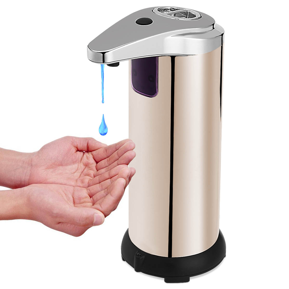 

Stainless Steel Hands Free Automatic IR Sensor Touchless Soap Liquid