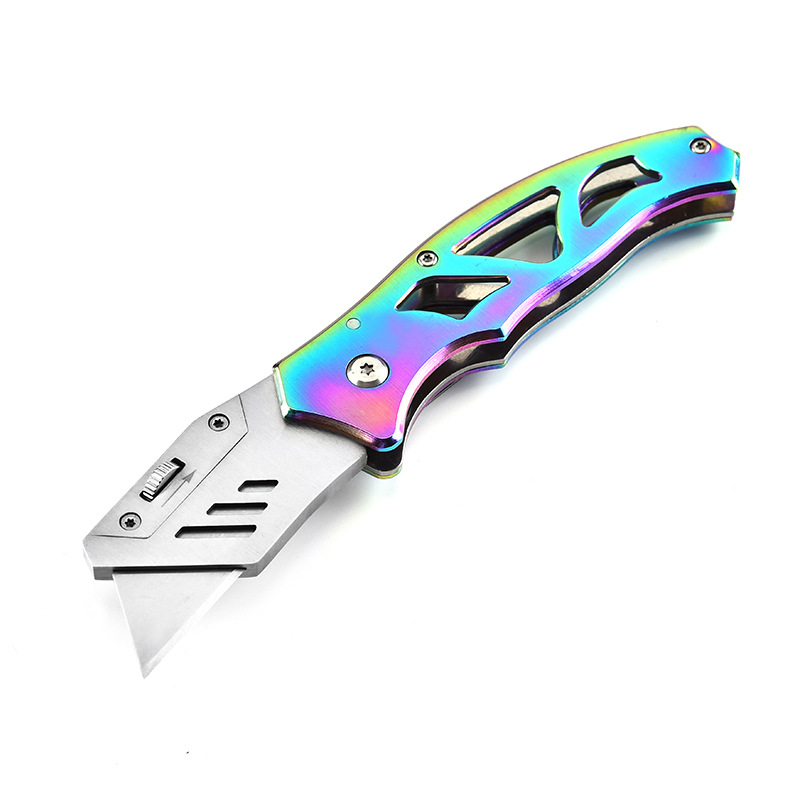

XANES® 170mm 3Cr13 Stainless Steel Portable Creative Utility Cutter Line Lock Cutter Art Work Cutting Tools Folding Knif