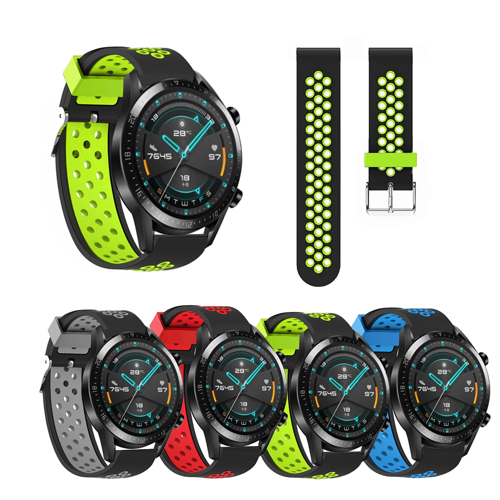 

Bakeey 22MM Colorful Silicone Watch Band For Huawei Watch GT 2 46MM Version
