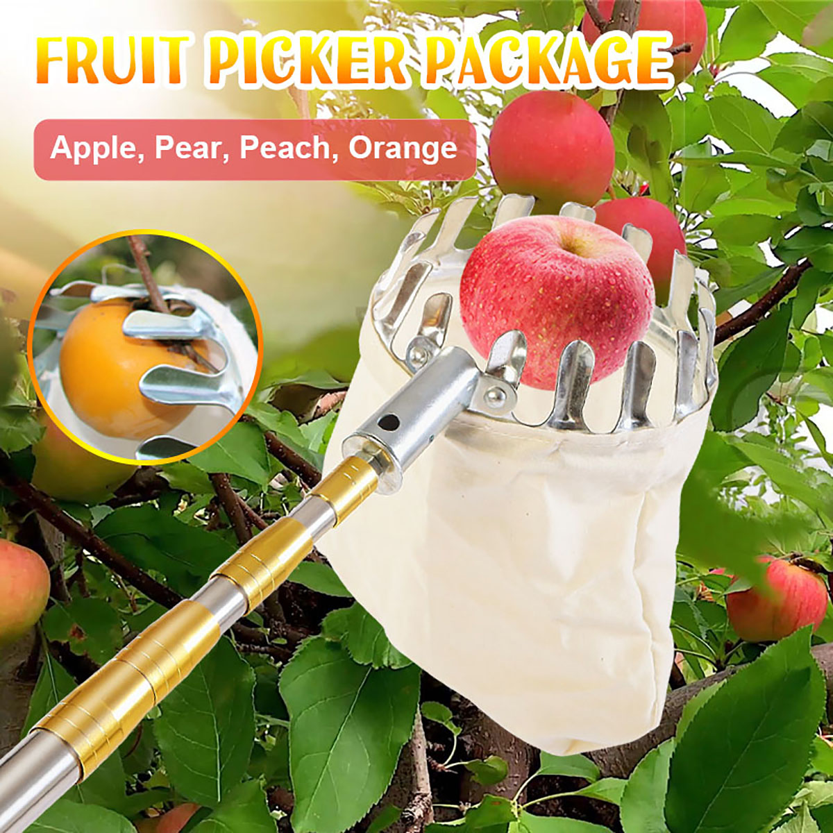Building Materials & Supplies - Plastic Fruit Picker Catcher Gardening ...
