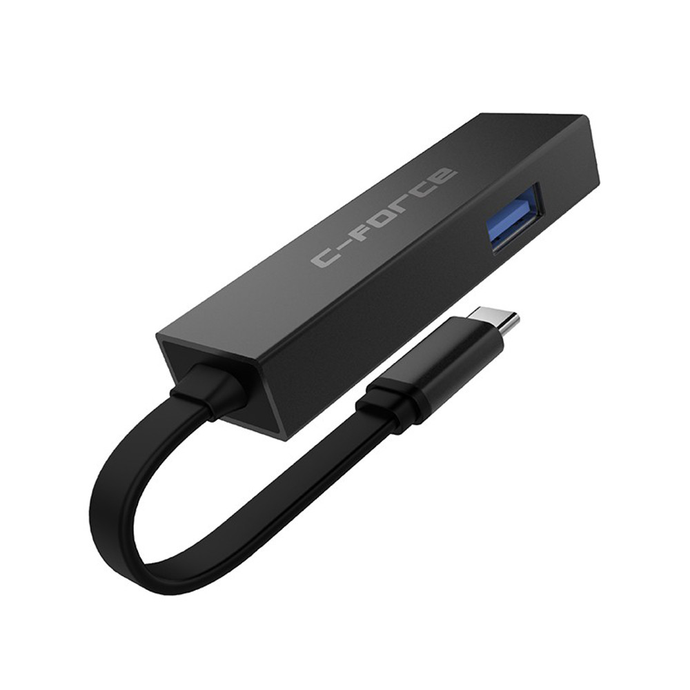 

C-FORCE CF002 Type C HUB to 4K HD USB-A 3.1 PD Charging Adapter for Tablet Laptop Game Consoles