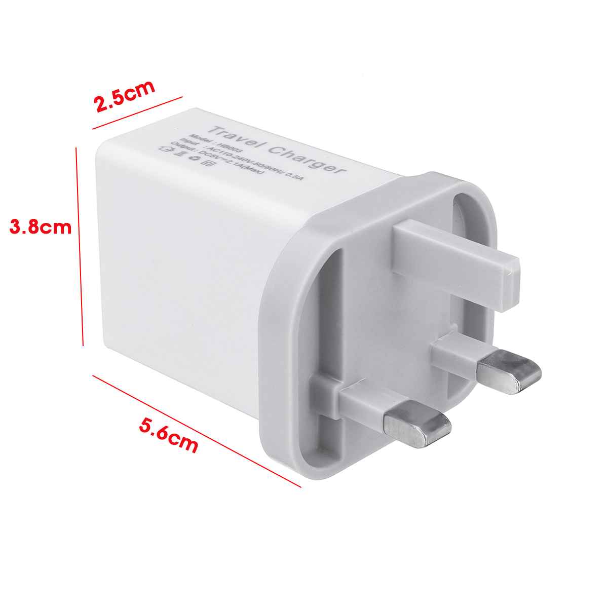Universal 18W 5V 2.1A Power Plug Charging Adapter for Mobile Phone Tablet Speaker UK Plug 19