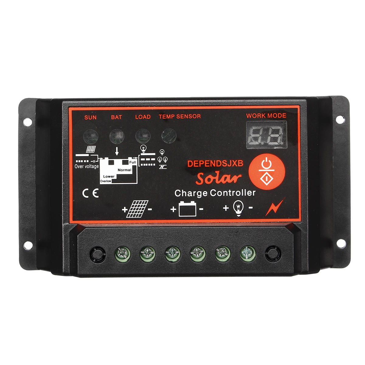 

10A/20A/30A/40A/50A/60A 12/24V Auto PWM Digital Solar Charge Controller Battery Charger Solar Panel Regulator Dual USB LCD Display