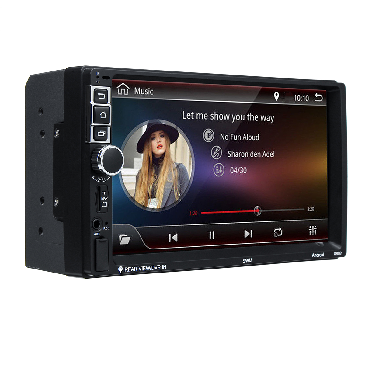 

7 дюймов 2 Din для Android 6,0 Авто Радио Stereo Auto MP5 Player 1 + 16G 4 Core GPS Сенсорный экран Wifi Bluetooth USB TF с видом сзади камера