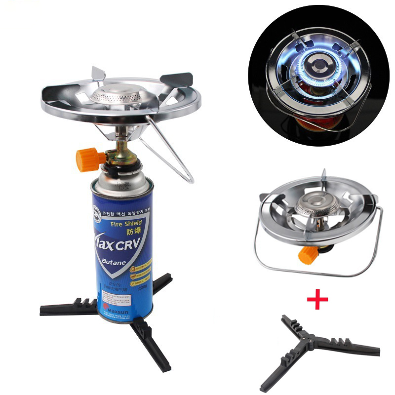 

IPRee® Metal Cooking Stove Portable Ultralight Mini Butane Gas Cooking Furnace Camping Picnic With Tank Base
