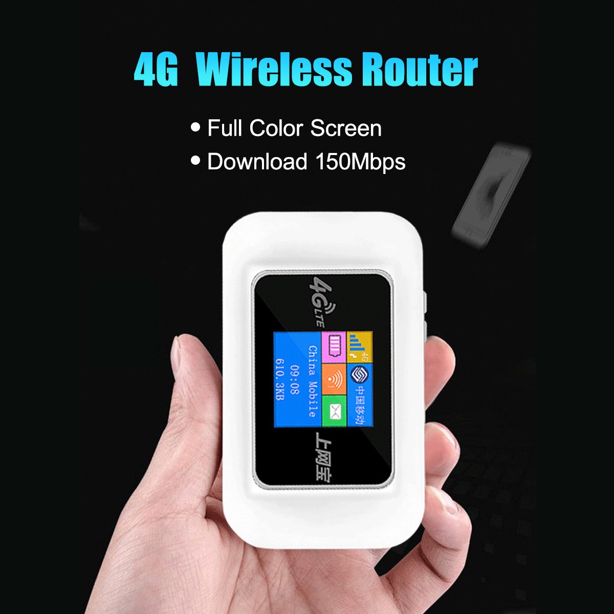 

Portable 4G Wireless Router Mobile Wifi Hotspot All-netcom Unlimited Traffic Vehicle-mounted Mifi Portable WIFI Repeater