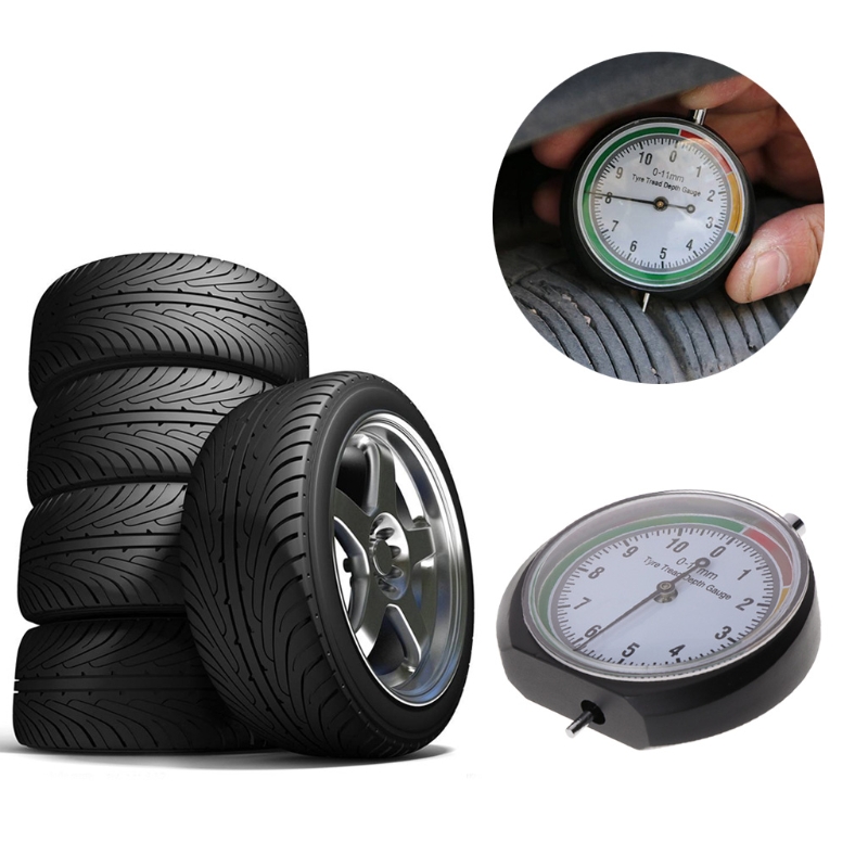 

Car Tyre Tread Depth Gauge Trucks Van Tire Pointer Monitor Measure Device Tool