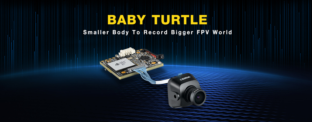 Caddx Baby Turtle 800TVL 1.8mm Lens Camera 16:9/4:3 NTSC/PAL Changeable With OSD