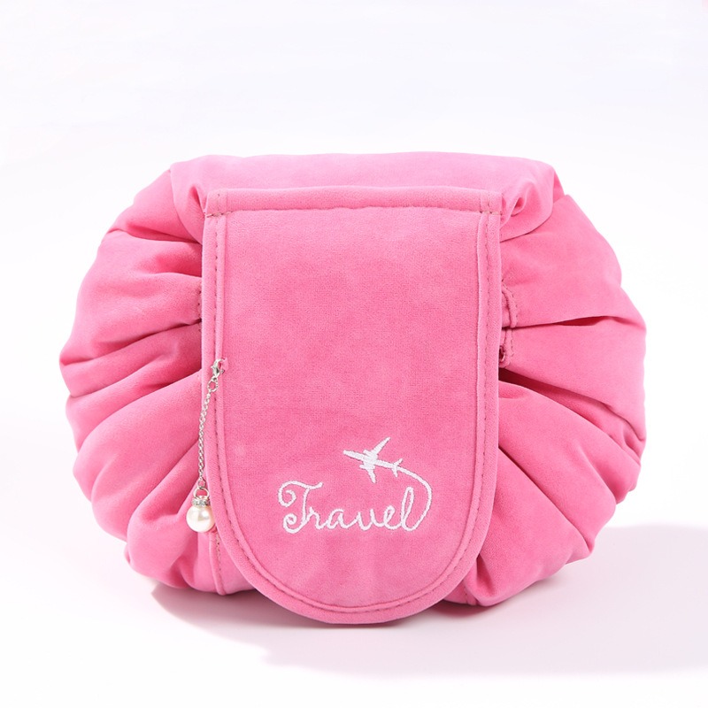 

Corduroy Convenient Storage Bag Foldable Cosmetic Bag Travel Bag For Women