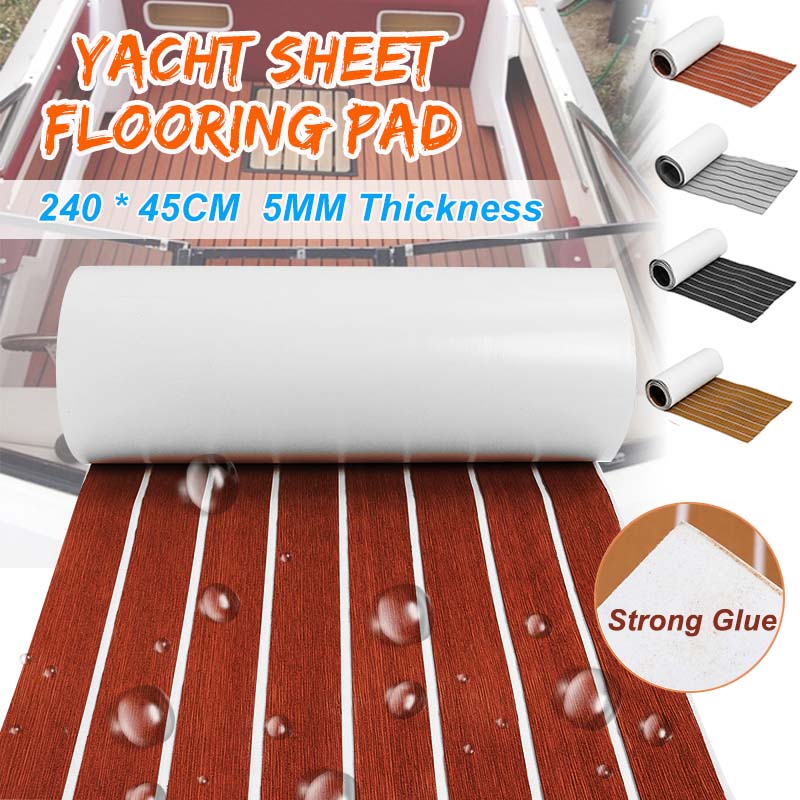 

2400x450x5mm Marine Boat Flooring EVA Foam Yacht Teak Decking Sheet Carpet Floor